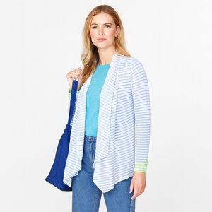 Vineyard Vines Easton Stripe Waterfall Cardigan 
